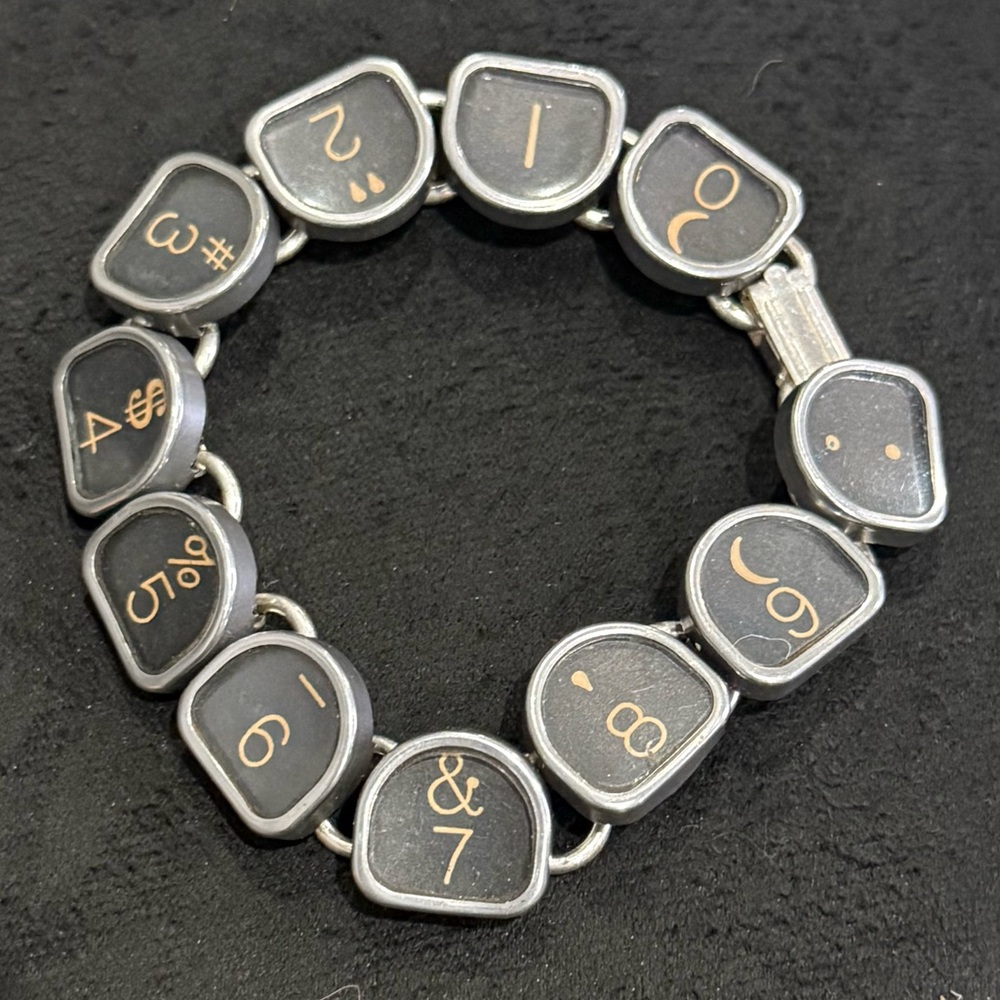 Vintage Silver and Black Bracelet